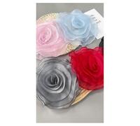 Corsage De Fleurs En Gaze Tridimensionnelle Bleue Multicouche Pour Robe De Mariée, Décoration À Faire Soi-Même