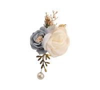 Corsage de mariée à blocage de couleur, boutonnière à fleurs, tenue confortable, épingle à fleur de poitrine, célébration de mariage, corsage de mariée essentiel