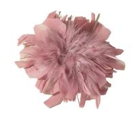 Corsage De Plumes Grande broche en forme de fleur et de plume for femme, 20 cm, luxueuse, avec revers, for fête, mariage, vêtements, bijoux(Color 07)