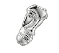Corsage de revers en métal pour adultes, broche demi-visage en acier inoxydable avec profil de déclaration, écharpe de manteau, look quotidien, broche de visage abstrait, accent de revers sculptural,