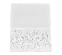 Corsage Pins 100 Pcs | Transparent Plastic Flower Head Positioning Pins | 105mm Steel Wire for Bouquets/Wedding Corsages/Crafts | Floral Arrangement & Fabric Decoration