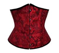 Corsage Top Body Femmes Médiéval Overbust Minceur Ceinture Corset Os En Plastique Push Up Élégant Corsage Haut Élastique Steampunk Shapewear Lingerie Serrage Partie Bandeau Corset Pirate, Vin., XS