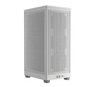 Corsair 2000D AIRFLOW Boîtier PC Mini-ITX - Format Mini-ITX - Panneaux en Acier Maillé - Trois Emplacements GPU - Optimisé Pour le Refroidissement - Entrées/Sorties Modernes en Façade - Blanc