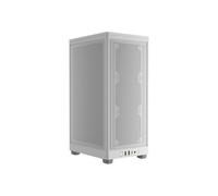 Corsair Boîtier PC 2000D AIRFLOW Mini-ITX, panneaux en acier maillé, trois emplacements GPU, blanc