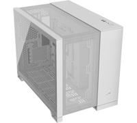 CORSAIR 2500D Airflow Boîtier PC mATX - Aucun Ventilateur Inclus - Design à Double Chambre - Grande Flexibilité de Refroidissement - Compatible avec Les Cartes Mères à Connexion Inversée - Blanc