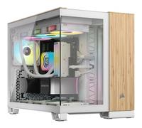 Corsair 2500X White/Bamboo - Boîtier µATX blanc avec fenêtre