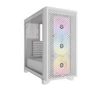 CORSAIR 3000D RGB Airflow Boîtier PC Mid-Tower - 3X AR120 RGB Fans - Support GPU Trois Emplacements - Convient à 8X Ventilateurs 120mm - Design High-Airflow - Blanc