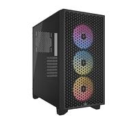 CORSAIR 3000D RGB Airflow Boîtier PC Mid-Tower - 3X AR120 RGB Fans - Support GPU Trois Emplacements - Convient à 8X Ventilateurs 120mm - Design High-Airflow - Noir