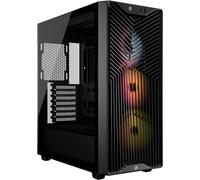 CORSAIR 3200D RS ARGB Boîtier PC Moyen Tour - 3 Ventilateurs RS120 ARGB, Airflow Élevé, Compatible Radiateur 360 mm, Panneau en Verre Trempé, Compatible Cartes Mères À Connexion Inversée - Noir