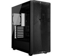 CORSAIR 3200D RS Boîtier PC Moyen Tour - 3 Ventilateurs RS120 Inclus, Airflow Élevé, Compatible Radiateur 360 mm, USB-C, Panneau en Verre Trempé, Compatible Cartes Mères À Connexion Inversée - Fumée