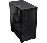 Corsair Boîtier ATX Mid-Tower 3500X – Verre trempé panoramique – Sans ventilateurs – Noir