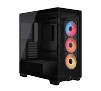 Corsair 3500X RS-R ARGB Boîtier PC Moyen-Tour - 3 Ventilateurs RS120-R ARGB Préinstallés, Peut accueillir jusqu'à 10 Ventilateurs 120 mm, Compatible avec Une Carte mère à Connexion inversée - Noir