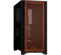 CORSAIR 4000D Airflow Boîtier ATX Moyen Tour en Verre Trempé (Panneau Avant à Flux d’air Élevé, Panneau latéral, L’intérieur Spacieux, Deux Ventilateurs de 120 mm Inclus) Noir et Teck