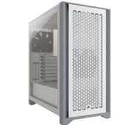 CORSAIR 4000D AIRFLOW - Tour - ATX - panneau latéral fenêtré (verre trempé) - pas d'alimentation (ATX) - blanc - USB/Audio G