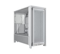 Corsair Frame 4000D Boîtier Modulaire ATX de Taille Moyenne - Débit d'air Élevé, InfiniRail™ Système de Montage des Ventilateurs, ASUS BTF, MSI Project Zero, Gigabyte Project Stealth - Blanc