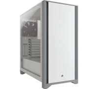 Corsair Boîtier ATX 4000D Moyen Tour – Verre trempé, Avant acier, RapidRoute, 2x120 mm – Blanc