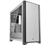 CORSAIR 4000D - Tour - ATX - panneau latéral fenêtré (verre trempé) - pas d'alimentation (ATX) - blanc - USB/Audio G