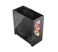 Corsair Boîtier PC Frame 4500X RS-R ARGB, verre panoramique, InfiniRail, 2x360mm, 3x RS120-R, noir