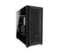 Corsair 5000D AIRFLOW - Boîtier PC Midi Tower Noir, ATX/EATX/microATX/Mini-ITX, 2x3.5", 4x2.5", 2x120mm, USB 3.2 Gen1/Gen2, Acier/Verre Trempé, 245x520x520mm