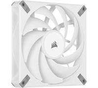 Corsair AF140 ELITE, Ventilateur Haute Performance 140mm PWM à Palier Fluido-Dynamique Avec Technologie AirGuide (Faible Bruit, Support du Mode Zero RPM) Single Pack - Blanc