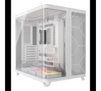 Corsair AIR 5400 RS-R ARGB Blanc, Boîtier PC Midi-Tower ATX/EATX/Micro-ATX/Mini-ITX, Acier/Verre Trempé, Ventilateurs 3x120mm, USB Type-C, Radiateurs 360mm