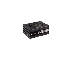 Corsair AXi AX1600I - PSU numérique 1600 W, entièrement modulaire, 80+ Titanium, roulement fluide dynamique, multi-railles
