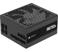 Corsair Bloc d'alimentation RM750x ATX entièrement modulaire à Faible Bruit ATX 3.1 Compatible PCIe 5.1, Cybenetics Gold Efficiency, Prise 12 V, 2 x 6, Noir