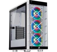 CORSAIR Boîtier connecté iCUE 465X RGB - ATX Moyen-Tour - RGB - Blanc (CC-9011189-WW)