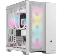 Boitier Moyen Tour E-ATX Corsair 6500D Airflow RGB avec panneau vitré (Blanc)