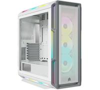 Corsair Boîtier PC Moyen-Tour iCUE 5000T RGB, verre trempé, connecté, blanc