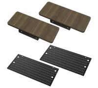 CORSAIR Bureau Platform:6 - Extensions de bureau et kit de panneaux perforés latéraux, bois, teinte foncée New