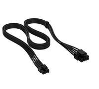 CORSAIR Câble CPU EPS/ATX 12V à Gaine individuelle Type 5 Elite Premium - 8 Broches (4+4), 750 mm, Peignes à Câble Profil Bas, Conception Paracord à Maille Triple Couche, 2 Pièces - Noir