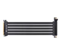 Corsair Câble d'extension PCIe 3.0 x16 haut de gamme, 300 mm (blindé contre les interférences électromagnétiques, entièrement flexible, connecteur PCIe femelle à 90 degrés), noir