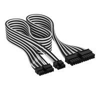 Corsair Câble d'alimentation ATX 24 Broches Type 5 à Gaine individuelle - Noir et Blanc