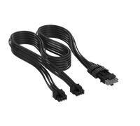 CORSAIR Câble Elite Premium gainé individuellement, 2 x 8 broches vers PCIe 12 V-2x6 600 W, type 5 - Noir New
