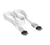 CORSAIR Câble Elite Premium gainé individuellement, PCIe 12V-2x6 vers PCIe 12V-2x6 600 W - Blanc New