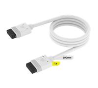 CORSAIR Câble iCUE LINK, 1 x 600 mm avec connecteurs droits, blanc New