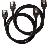 Corsair Câble SATA blindé Premium – SATA 6 Gbps – 60 cm – Noir