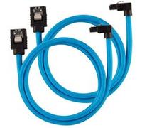 CORSAIR Câbles SATA Gainés Droits/Coudés 60 cm (coloris bleu) G