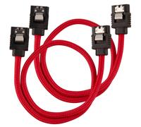 Corsair Câbles SATA III à manches Premium (Pack de 2) - Rouge