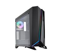 Corsair Carbide SPEC-OMEGA RGB - Boîtier PC Midi Tower Noir, Acier/Verre Trempé, ATX/microATX/Mini-ITX, 2x3.5", 3x2.5", USB 3.2 Gen 1, Refroidissement liquide, CC-9011140-WW