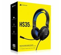 Corsair Casque avec Microphone HS35 v2 Bleu