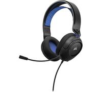 Corsair Casque gaming HS35 v2 – Micro-casque filaire jack 3,5 mm – Bleu