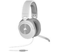 Casque gaming CORSAIR HS55 STEREO - Blanc, Micro-casque filaire jack 3,5mm
