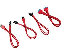 Corsair Kit d'extension gainé CC-8900246 pour panneau avant Premium – Rouge 30 cm