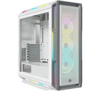 Corsair Boîtier Moyen-Tour connecté en Verre trempé iCUE 5000T RGB Blanc