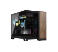 Corsair CC-9011286-WW Boîtier PC Midi Tower ATX Noir/Noyer, Acier/Verre Trempé, 2x 3.5", 2x 2.5", USB 3.2 Gen1/Gen2 Type-A/Type-C, Ventilation 120/140mm