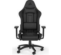CORSAIR - Chaise bureau - Fauteuil Gaming - TC100 RELAXED - Similicuir - Ergonomique - Accoudoirs réglables - Noir -