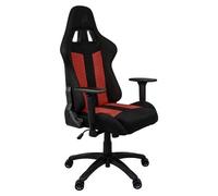 Corsair - Chaise Bureau - Fauteuil Gaming - Tc100 Relaxed - Tissu - Ergonomique - Accoudoirs Réglables - Noir/Rouge (Cf-9900014-Ww) Noir
