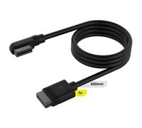 Corsair iCUE LINK Mince Câble - 600mm Droit/Mince 90° - Noir